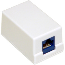 UTP-CAT.6 falonk&iacute;v&uuml;li aljzat RJ45, Cat.6 aljzat, &aacute;rny&eacute;kolatlan, falon k&iacute;v&uuml;li, felcsavarozhat&oacute;, ragaszthat&oacute;.