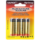 VAPEX AA PLUS Alkaline 4 db 4 db AA méretű, ceruza, tartóselem, 1,5V. VAPEX AA PLUS Alkaline 4 db 4 db AA méretű, ceruza, tartóselem, 1,5V.