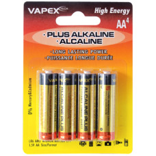 VAPEX AA PLUS Alkaline 4 db 4 db AA méretű, ceruza, tartóselem, 1,5V. VAPEX AA PLUS Alkaline 4 db 4 db AA méretű, ceruza, tartóselem, 1,5V.