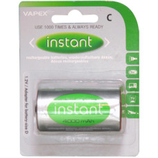 VAPEX in4000C C m&eacute;retű 1000x t&ouml;lthető, NiMH baby akkumul&aacute;tor, 1.2V, 4000mAh.