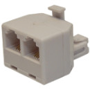 Y párhuzamosító 6P4C 2 aljzat / 1 dugó, 6P4C csatlakozások, telefonos párhuzamosító. Y párhuzamosító 6P4C 2 aljzat / 1 dugó, 6P4C csatlakozások, telefonos párhuzamosító.