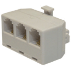 Y p&aacute;rhuzamos&iacute;t&oacute; 6P4C 3-as 3 aljzat / 1 dug&oacute;, 6P4C csatlakoz&aacute;sok, telefonos p&aacute;rhuzamos&iacute;t&oacute;.