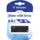 Verbatim 64GB Slider Black