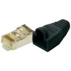 ET x RJ 45 Dugó CAT5 Árnyékolt + törésgátló Black 100db MP0012 ET x RJ 45 Dugó CAT5 Árnyékolt + törésgátló Black 100db MP0012