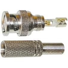 Csavarozható, forrasztható dugó, RG-59 és RG-6, 75 ohm, törésgátló. Csavarozható, forrasztható dugó, RG-59 és RG-6, 75 ohm, törésgátló.