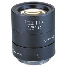 8mm, 46&deg;, F/1.4, 1/2 col, k&eacute;zi &iacute;risz, IR, Megapixel, C.