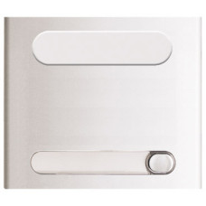 1 nyomógombos kültéri panel, névtáblával, információs sávval. 1 nyomógombos kültéri panel, névtáblával, információs sávval.