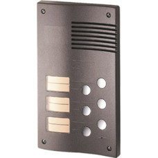 6 nyomógombos vandálbiztos kiegészítő kültériegység, névtáblával. 6 nyomógombos vandálbiztos kiegészítő kültériegység, névtáblával.