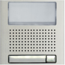 1 nyomógombos, audió/video kültériegység modul, beszédrács,információs ablak,névtábla. 1 nyomógombos, audió/video kültériegység modul, beszédrács,információs ablak,névtábla.