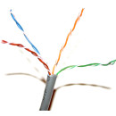 Tömör, fali, strukturált kábel, 24AWG cca erek, szürke köpeny, 305m. Tömör, fali, strukturált kábel, 24AWG cca erek, szürke köpeny, 305m.