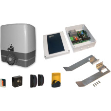 Tolókapu mozgató szett,motor,vezérlés,infrasorompó,villogó, adó,max. 800kg,230VAC. Tolókapu mozgató szett,motor,vezérlés,infrasorompó,villogó, adó,max. 800kg,230VAC.