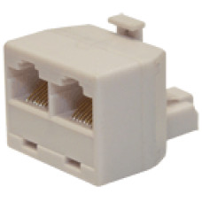 2 aljzat / 1 dug&oacute;, 8P8C csatlakoz&aacute;sok, telefonos p&aacute;rhuzamos&iacute;t&oacute;.