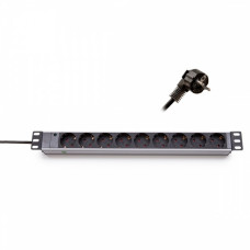 TRITON 19" elosztópanel 9x250V, kontrol LED-del1U, 2,3m TRITON 19" elosztópanel 9x250V, kontrol LED-del1U, 2,3m