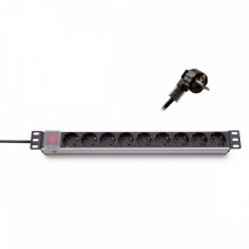 TRITON 19" elosztópanel 9x250V, kapcsolóval, 1U, 2,3m TRITON 19" elosztópanel 9x250V, kapcsolóval, 1U, 2,3m