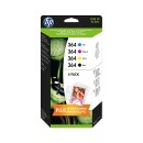 HP J3M82AE (364) 4-pack Black/Cyan/Magenta/Yellow+ Fotópapir HP J3M82AE (364) 4-pack Black/Cyan/Magenta/Yellow+ Fotópapir