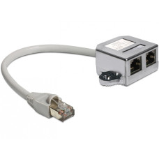 DeLock RJ45 Port duplázó (1 x RJ45 dugó 2 x RJ45 jack (2 x Ethernet) DeLock RJ45 Port duplázó (1 x RJ45 dugó 2 x RJ45 jack (2 x Ethernet)