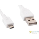 Gembird Cablexpert USB 2.0 --  micro-USB 0.5m kábel (CCP-MUSB2-AMBM-W-0.5M)