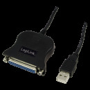 LogiLink USB-ből párhuzamos kábel (parallel), D-SUB, 25pin LogiLink USB-ből párhuzamos kábel (parallel), D-SUB, 25pin