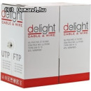 DELIGHT Tömör 4 x 2 x 0,5 FTP CAT6 20048 FTP CAT.6, strukturált, alufólia árnyékolt kábel, CCA erek /méter DELIGHT Tömör 4 x 2 x 0,5 FTP CAT6 20048 FTP CAT.6, strukturált, alufólia árnyékolt kábel, CCA erek /méter