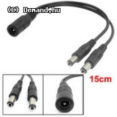 Eonboom EN-DCM2 DC csatlakozó elosztó 1x aljzat, 2x dugó Eonboom EN-DCM2 DC csatlakozó elosztó 1x aljzat, 2x dugó