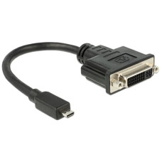 DELOCK &Aacute;talak&iacute;t&oacute; HDMI-micro D male to DVI 24+5 female, 20cm