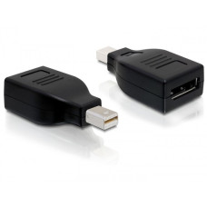 DELOCK Átalakító mini Displayport 1.2 male to Displayport female, fekete DELOCK Átalakító mini Displayport 1.2 male to Displayport female, fekete