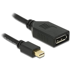 DELOCK Átalakító mini Displayport 1.1 male to Displayport female, fekete DELOCK Átalakító mini Displayport 1.1 male to Displayport female, fekete