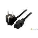 Equip 112120 PC tápkábel, 1,8m, fekete, C13 Equip 112120 PC tápkábel, 1,8m, fekete, C13