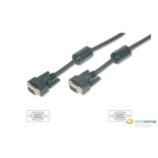 Equip 118812 VGA k&aacute;bel HD15 apa/apa, ferrit gyűrűvel, 5m