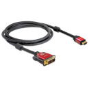 DELOCK kábel HDMI male to DVI male, 2m DELOCK kábel HDMI male to DVI male, 2m