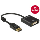 DELOCK Átalakító Displayport 1.2 male to DVI female 4K aktív, fekete DELOCK Átalakító Displayport 1.2 male to DVI female 4K aktív, fekete