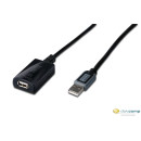Digitus kábel repeater USB 2.0  1x male USB A-type, 1x female USB A-type 10m /DA-73100/