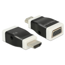 DELOCK Átalakító HDMI-A male to VGA female audió funkcióval DELOCK Átalakító HDMI-A male to VGA female audió funkcióval