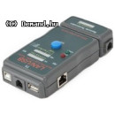 Szer. Kábel teszter RJ-45,RJ-11,USB,AA/AB Gembird NCT-2