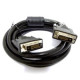Wiretek DVI-D M/M video jelkábel 2m dual link fekete
