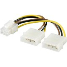 Kab T&aacute;pk&aacute;bel 'Y' 2xMolex F - 1xPCIE 6pin M Akyga AK-CA-13
