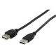 USB Hosszabító 3.0M, Black, USB2.0 A-B High Speed CABLE-143/3HS, König