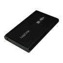 LOGILINK 2,5" USB3.0 alu. fekete külső HDD ház SATA, UA0106