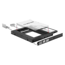 DELOCK 2.5" HDD/SSD Notebook be&eacute;pitő keret- optikai meghajt&oacute; hely&eacute;re