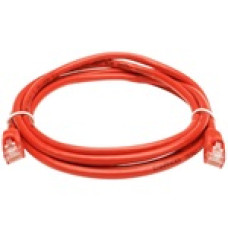 OEM RJ45 CAT6 UTP M/M adatk&aacute;bel 0.5m LSOH piros