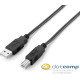 Equip 128862 USB 2.0 A-B nyomtató kábel, apa/apa, duplán árnyékolt, 5m