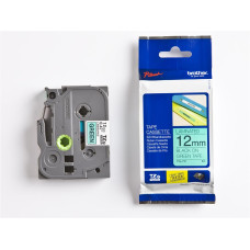 Brother Fest&eacute;kszalag TZE731 P-Touch, 12 mm z&ouml;ld alapon fekete