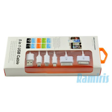 Wpower APA0041 5 az 1-ben USB k&aacute;bel