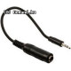 Valueline Jack sztereó hang adapterkábel, 3,5 mm-es dugasz – 6,35 mm-es aljzat, 0,20 m, fekete Valueline Jack sztereó hang adapterkábel, 3,5 mm-es dugasz – 6,35 mm-es aljzat, 0,20 m, fekete
