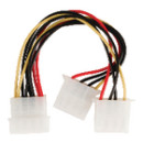 Valueline Molex tápfeszültség osztókábel, Molex dugasz – 2x Molex aljzat, 0,15 m, többszínű Valueline Molex tápfeszültség osztókábel, Molex dugasz – 2x Molex aljzat, 0,15 m, többszínű
