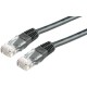 ROLINE UTP CAT5e patch 1m fekete ROLINE UTP CAT5e patch 1m fekete