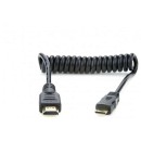 Atomos Mini HDMI - Full HDMI spirálkábel (30cm) Atomos Mini HDMI - Full HDMI spirálkábel (30cm)