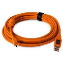 TETHER TOOLS TetherPro USB 2.0 Male to Mini-B 5 pin, 15, Hi-Visibility Orange TETHER TOOLS TetherPro USB 2.0 Male to Mini-B 5 pin, 15, Hi-Visibility Orange