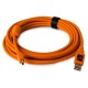 TETHER TOOLS TetherPro USB 2.0 Male to Mini-B 5 pin, 15, Hi-Visibility Orange TETHER TOOLS TetherPro USB 2.0 Male to Mini-B 5 pin, 15, Hi-Visibility Orange