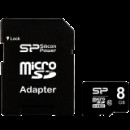 SILICON POWER Micro SDHC Card 8GB (Class 10) with SD Adapter SP008GBSTH010V10-SP